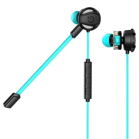 Hiditec Taiko Auriculares Gaming Dual Driver Negro, Turquesa